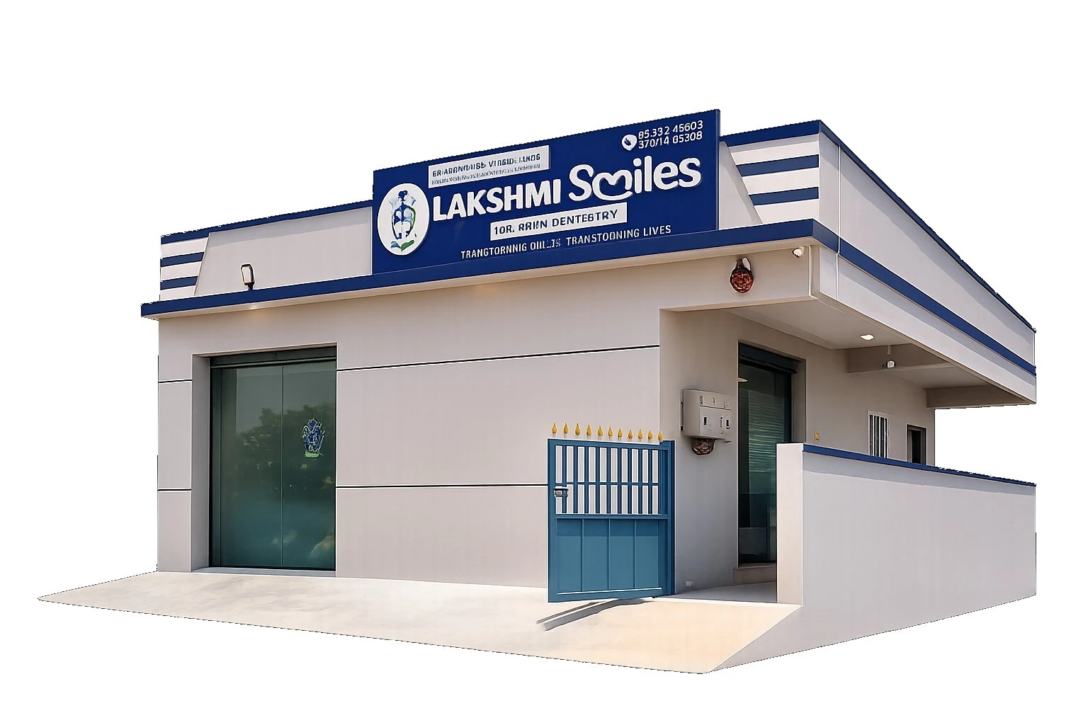 Lakshmi Smiles dental clinic exterior in Karnoor Hosur